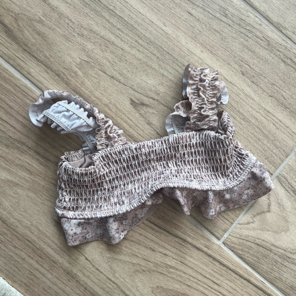 Jamie Kay Pansy Floral Light Bikini Top